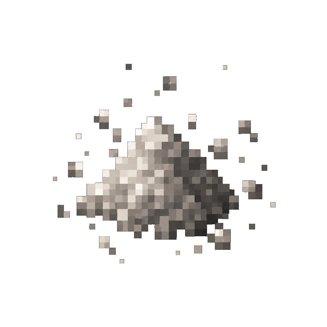 Pixelated cloud of DUST